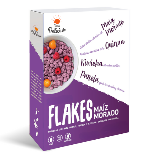 FLAKE INTEGRAL DE MAIZ MORADO TERRA DELICIUS 200GR